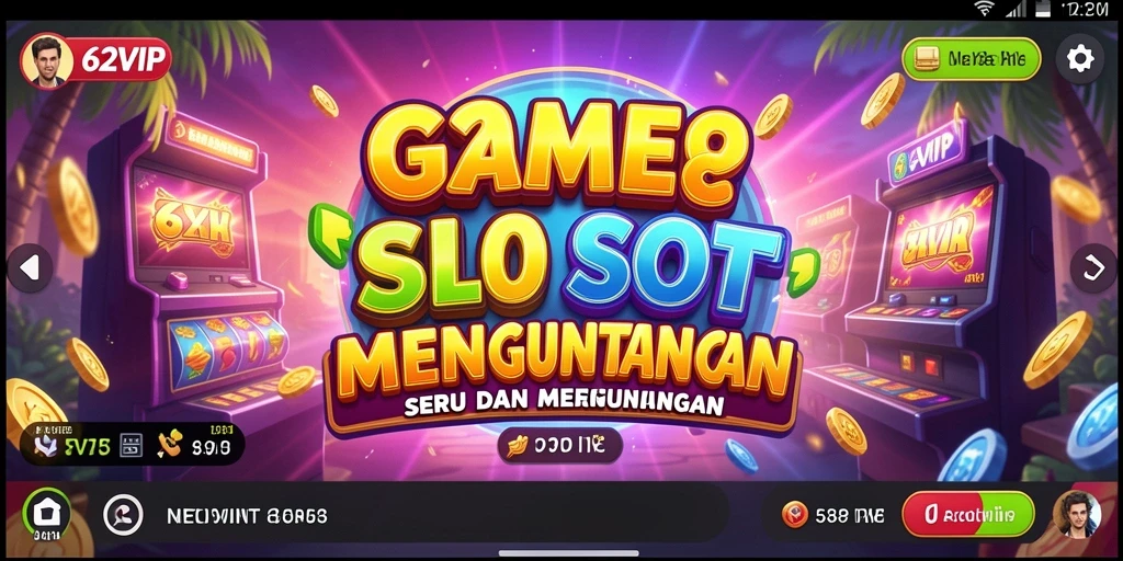 Gameplay slot 62VIP yang seru dan menghibur.