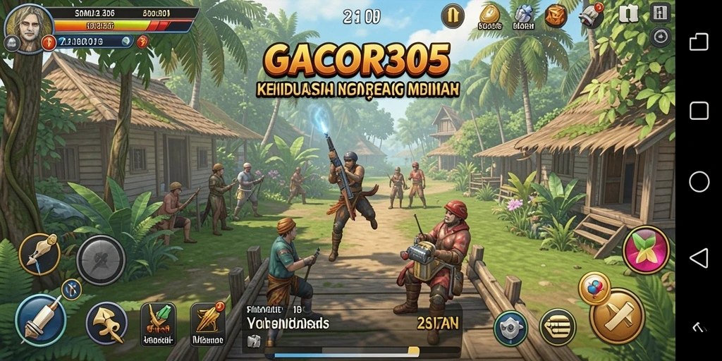 Tampilan utama gameplay GACOR305 yang menarik dan interaktif.