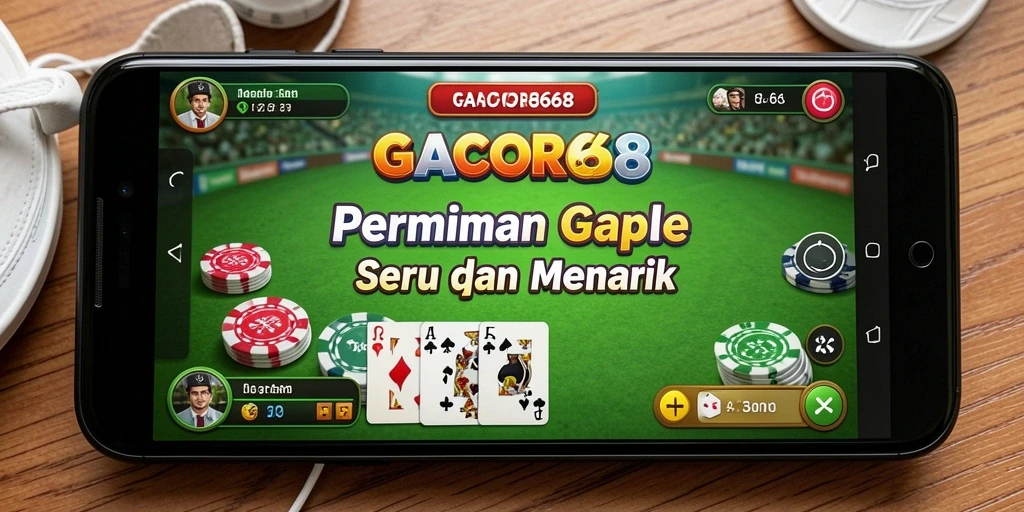 Tampilan seru gameplay Gaple di GACOR668.