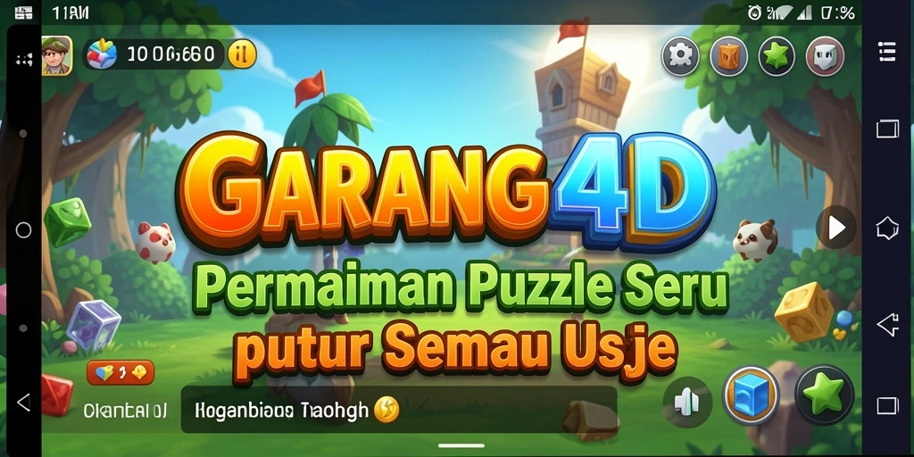 Screenshot permainan GARANG4D menampilkan gameplay Puzzle yang menarik.