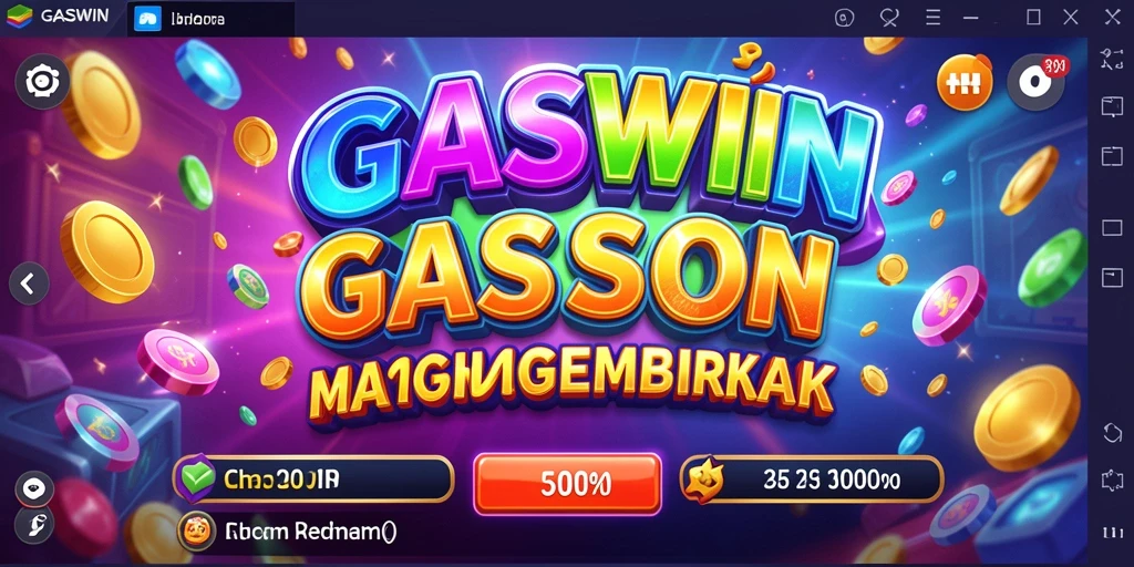Tampilan gameplay GASWIN yang mendebarkan dengan banyak fitur slot.