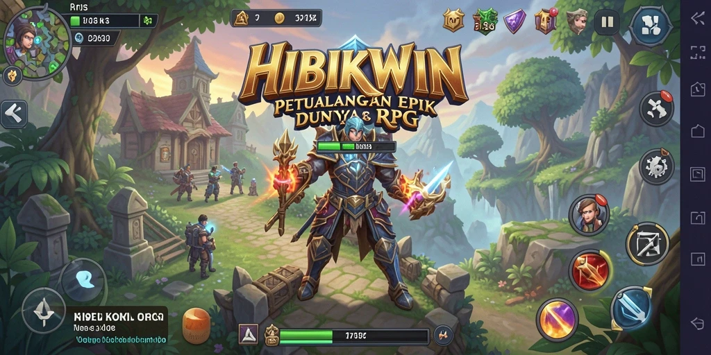 Gameplay RPG yang seru dan menyenangkan di HIBIKWIN.