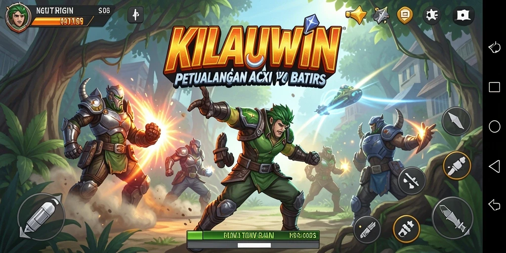 Tampilan gameplay KILAUWIN yang epik dalam aksi ARPG.