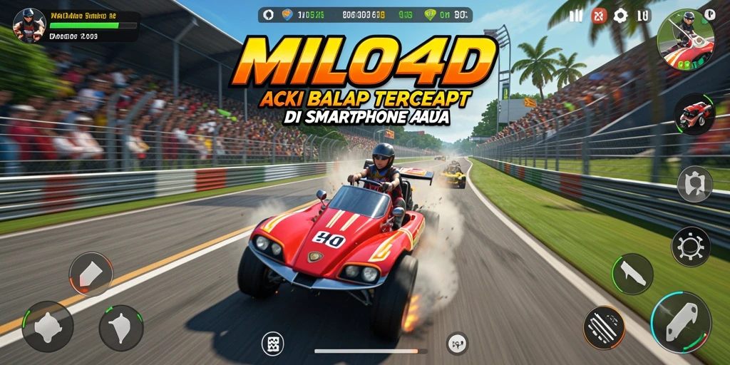Tampilan menarik dari gameplay Racing di MILO4D.