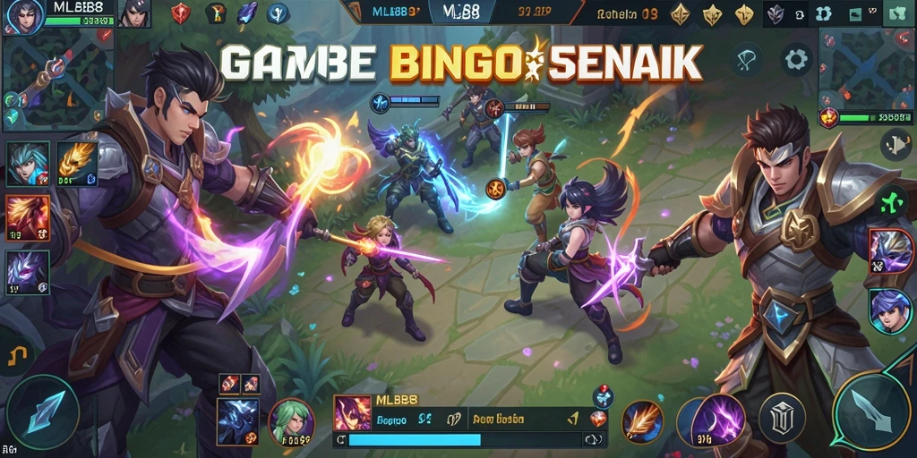 Tampilan utama gameplay Bingo di MLBB8 yang penuh warna.