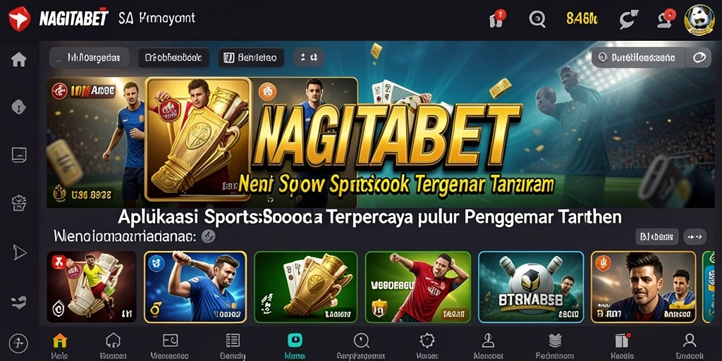 Screenshot utama NAGITABET menunjukkan gameplay taruhan olahraga yang menarik.