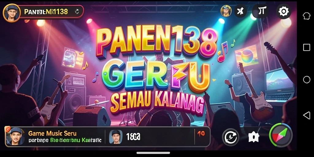 Tampilan gameplay PANEN138 yang penuh warna dan energik.