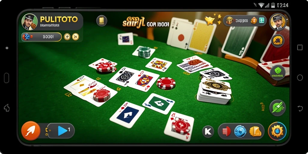 Tampilan menarik dari gameplay Gaple di PULITOTO.