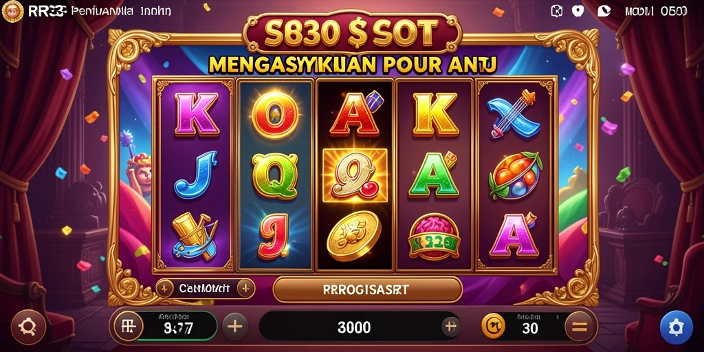 Screenshot gameplay RR33 menunjukkan keseruan permainan slot yang mendebarkan.