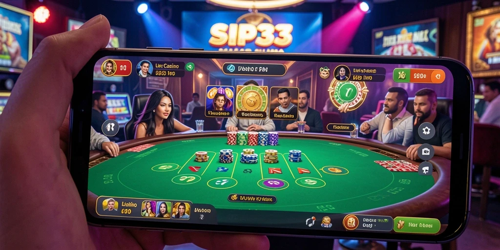Tampilan gameplay Live Casino yang mengasyikkan dan nyata.