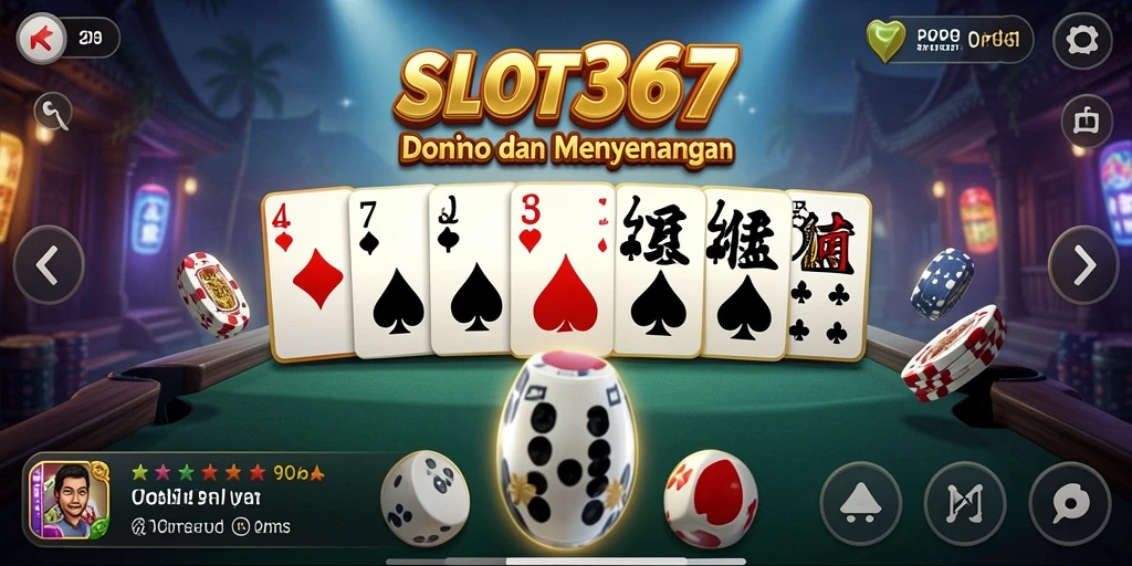 Screenshot gameplay SLOT367 yang menunjukkan serunya permainan Domino.